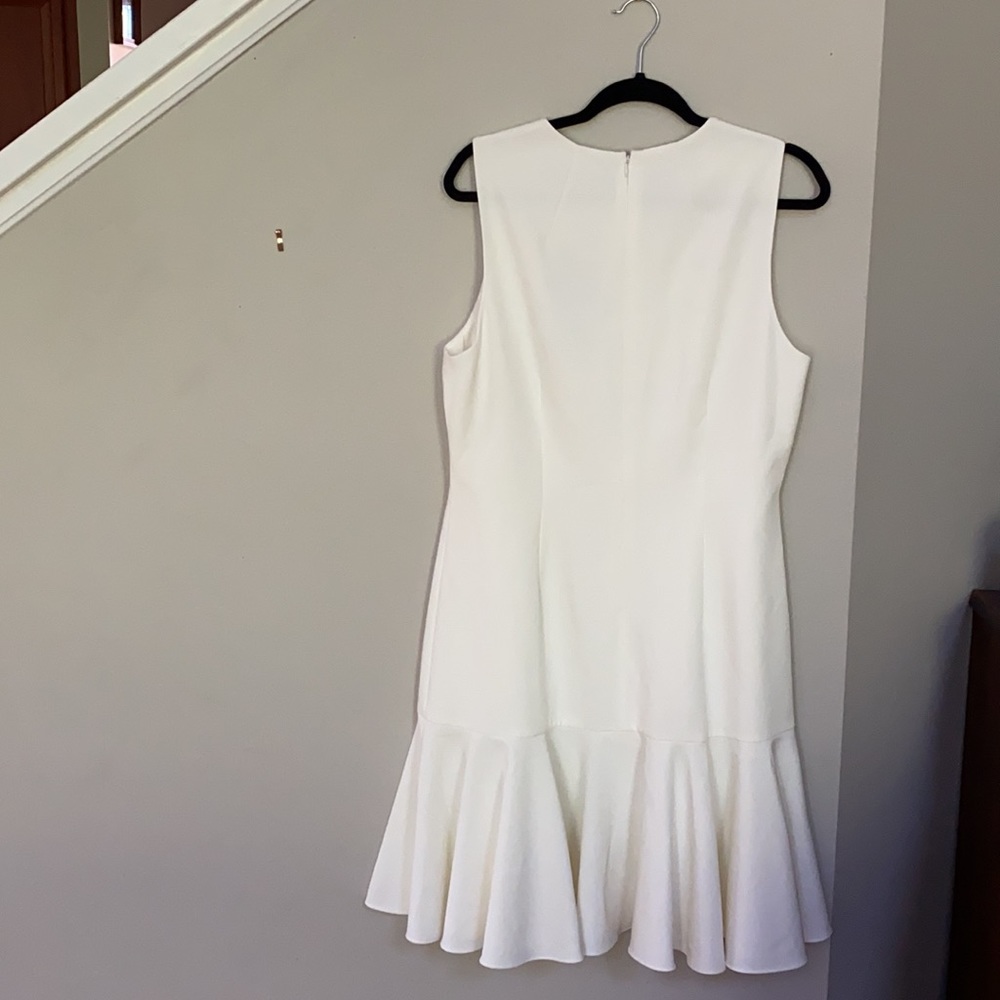 Antonio Melani Nasri Flounce Jewel Neck Dress. - Picture 3 of 9